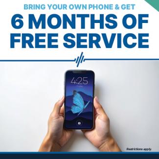 bring your own device and get 6 months of free service at Cellcom